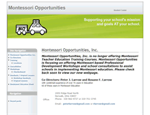 Tablet Screenshot of montessori-opportunities.com